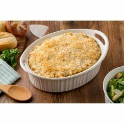 French White 2.5-Qt Oval Ceramic Casserole Dish with Glass Cover by Corningware 8 French White 2.5-Qt Oval Ceramic Casserole Dish with Glass Cover by Corningware -Cheap Bakeware Store white corningware casserole dishes 1105935 4f 1000