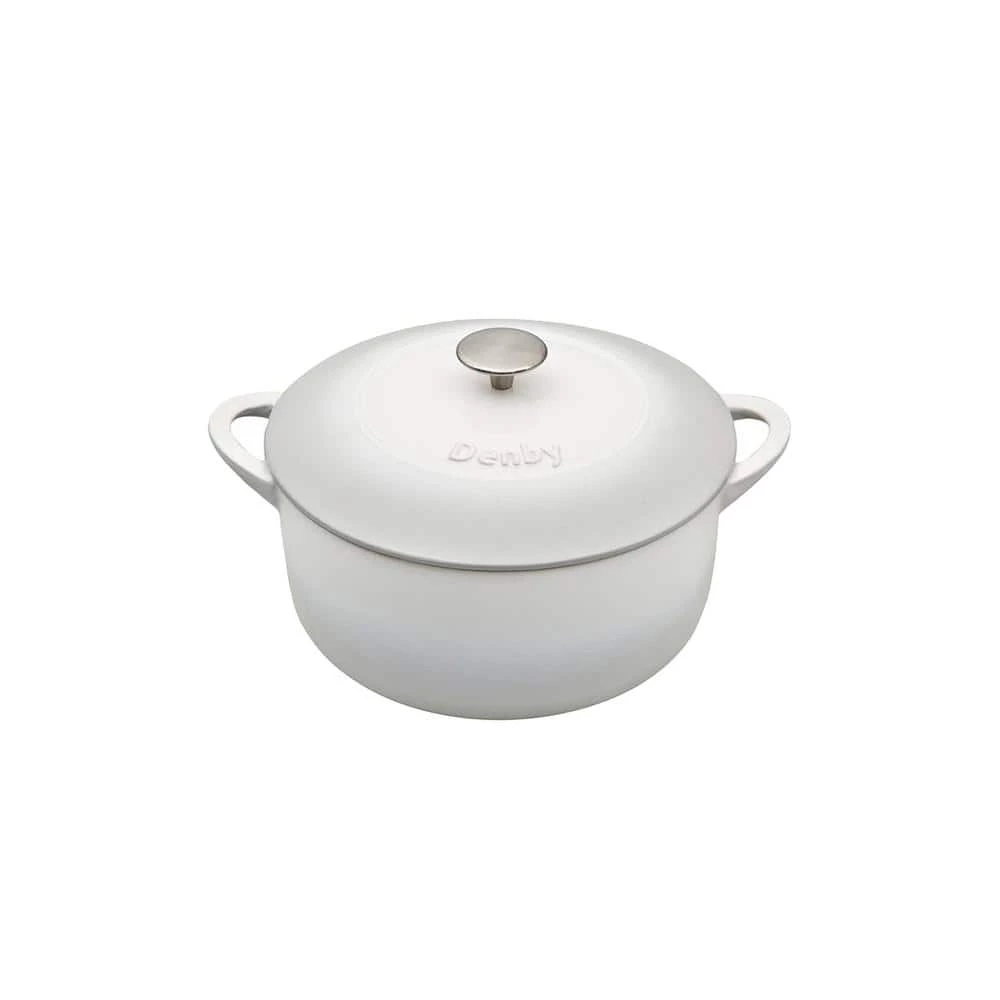 Natural Canvas Cast Iron 2.5L Round Casserole by Denby 1 Natural Canvas Cast Iron 2.5L Round Casserole by Denby