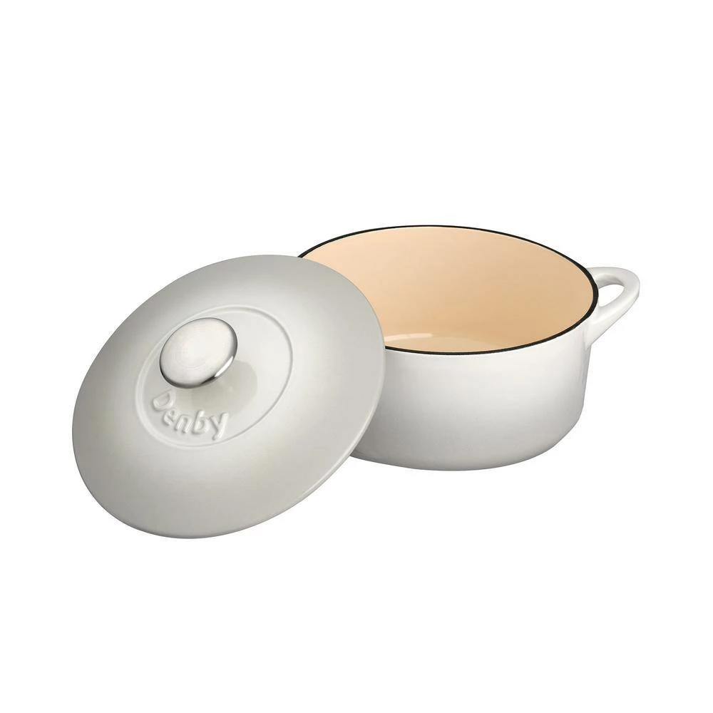 Natural Canvas Cast Iron 2.5L Round Casserole by Denby 2 Natural Canvas Cast Iron 2.5L Round Casserole by Denby - Image 2