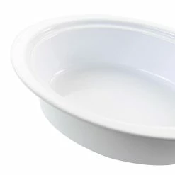 Gracious Dining 2 qt. Stoneware Oval Casserole with Glass Lid by GIBSON ELITE -Cheap Bakeware Store white gibson elite casserole dishes 985116901m 44 1000