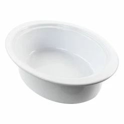 Gracious Dining 2 qt. Stoneware Oval Casserole with Glass Lid by GIBSON ELITE -Cheap Bakeware Store white gibson elite casserole dishes 985116901m 4f 1000