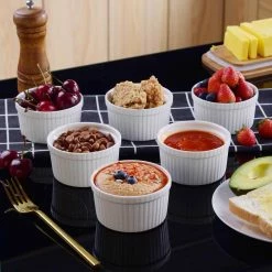 Ramekin 6-Piece 3.5 in. Ramekins Ivory White Porcelain Dishes (Set of 6) by MALACASA 17 Ramekin 6-Piece 3.5 in. Ramekins Ivory White Porcelain Dishes (Set of 6) by MALACASA -Cheap Bakeware Store white malacasa bakeware sets ramekin dish 003 31 1000