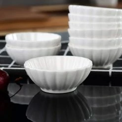Ramekin 12-Piece 3 in. Ramekins Ivory White Porcelain (Set of 12) by MALACASA -Cheap Bakeware Store white malacasa bakeware sets ramekin dish 020 76 1000