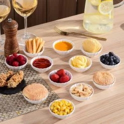 Ramekin 12-Piece 3 in. Ramekins Ivory White Porcelain (Set of 12) by MALACASA -Cheap Bakeware Store white malacasa bakeware sets ramekin dish 020 fa 1000