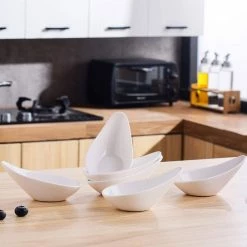 4.5 in. White Ceramic Ramekins Souffle Dishes for Creme Brulee (Set of 6) by MALACASA -Cheap Bakeware Store white malacasa ramekins ramekin dish 012 1f 1000