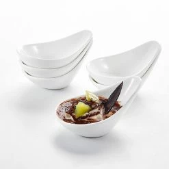 4.5 in. White Ceramic Ramekins Souffle Dishes for Creme Brulee (Set of 6) by MALACASA -Cheap Bakeware Store white malacasa ramekins ramekin dish 012 31 1000