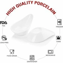 4.5 in. White Ceramic Ramekins Souffle Dishes for Creme Brulee (Set of 6) by MALACASA -Cheap Bakeware Store white malacasa ramekins ramekin dish 012 44 1000