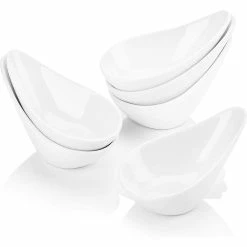 4.5 in. White Ceramic Ramekins Souffle Dishes for Creme Brulee (Set of 6) by MALACASA