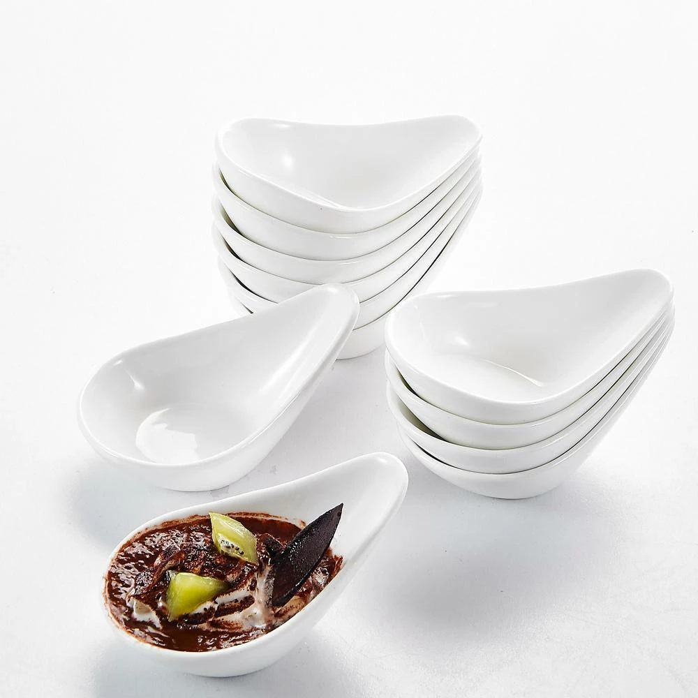 4.5 in. Ceramic White Ramekins Souffle Dishes for Creme Brulee(Set of 12) by MALACASA 6 4.5 in. Ceramic White Ramekins Souffle Dishes for Creme Brulee(Set of 12) by MALACASA - Image 6