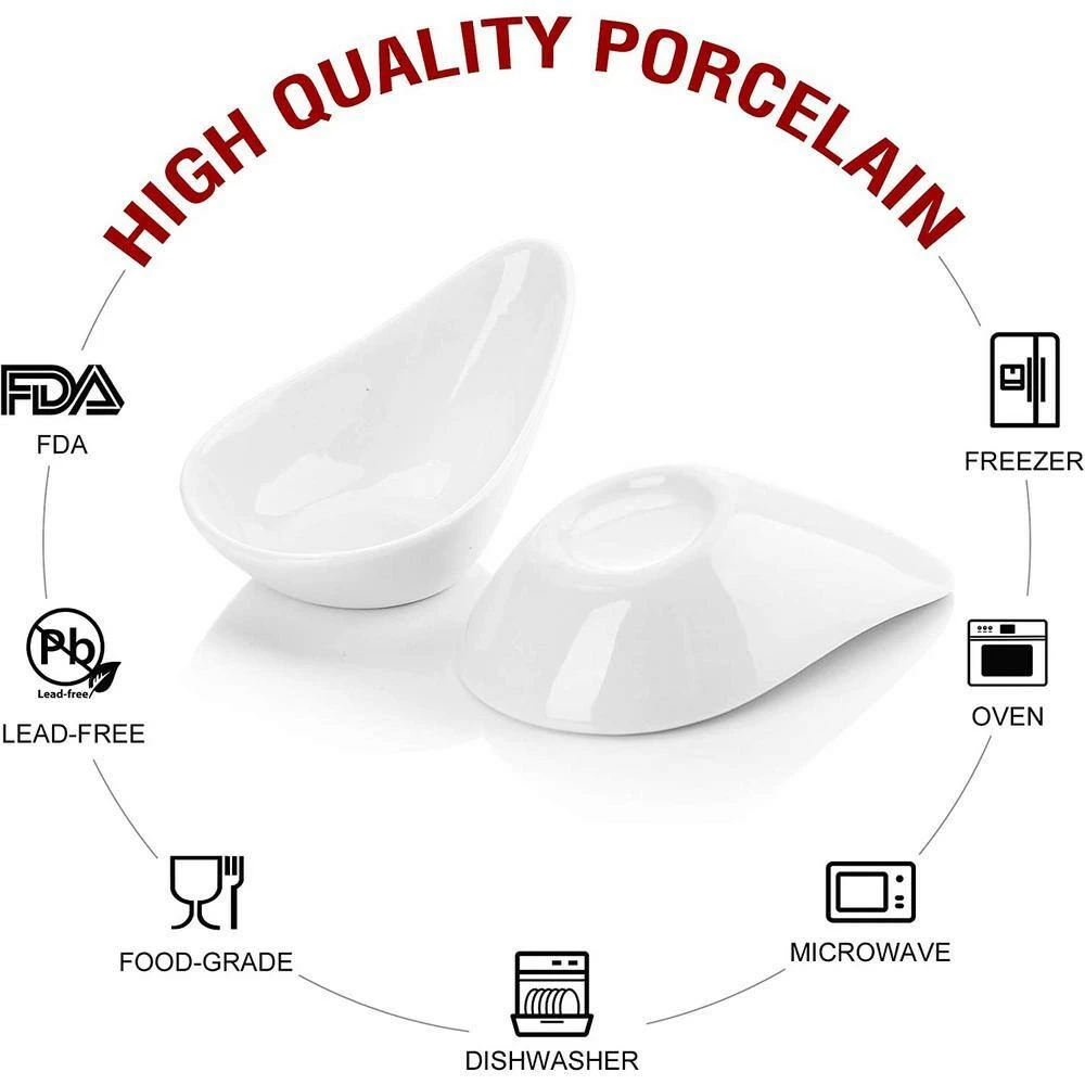 4.5 in. Ceramic White Ramekins Souffle Dishes for Creme Brulee(Set of 12) by MALACASA 3 4.5 in. Ceramic White Ramekins Souffle Dishes for Creme Brulee(Set of 12) by MALACASA - Image 3