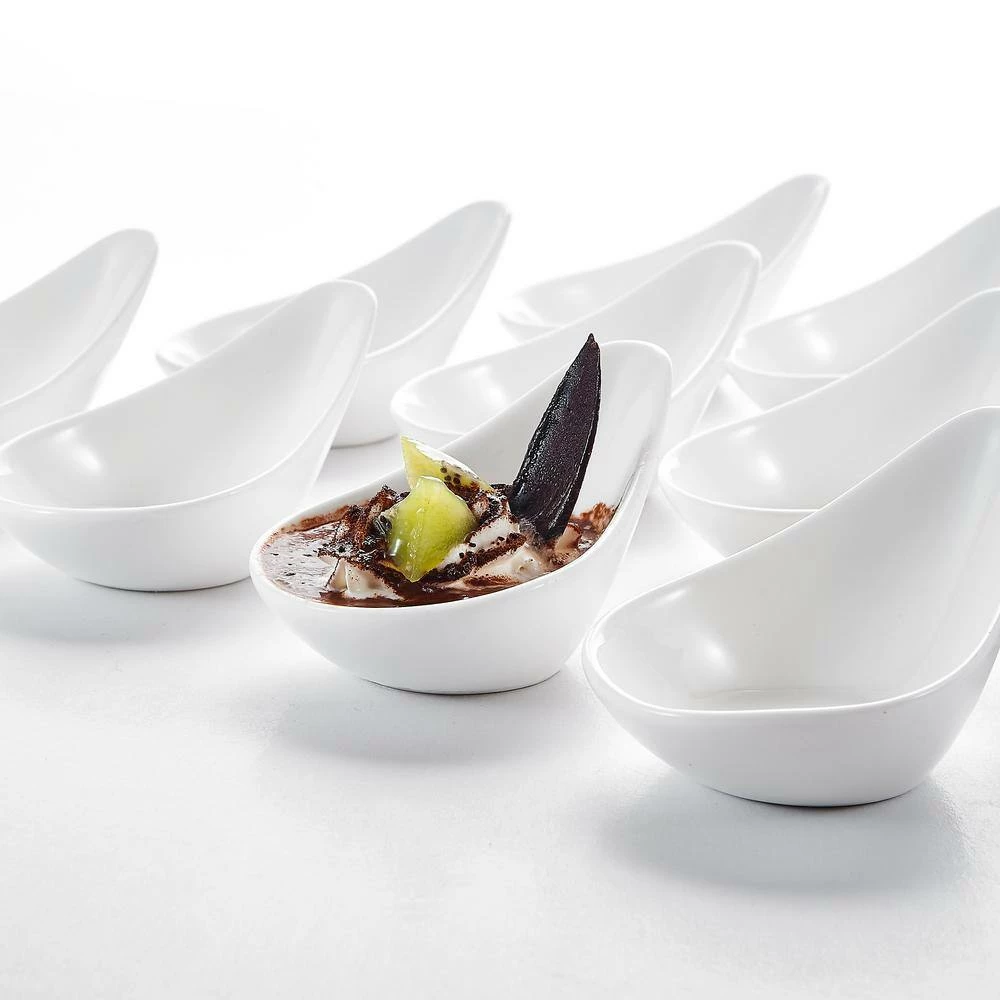 4.5 in. Ceramic White Ramekins Souffle Dishes for Creme Brulee(Set of 12) by MALACASA 2 4.5 in. Ceramic White Ramekins Souffle Dishes for Creme Brulee(Set of 12) by MALACASA - Image 2