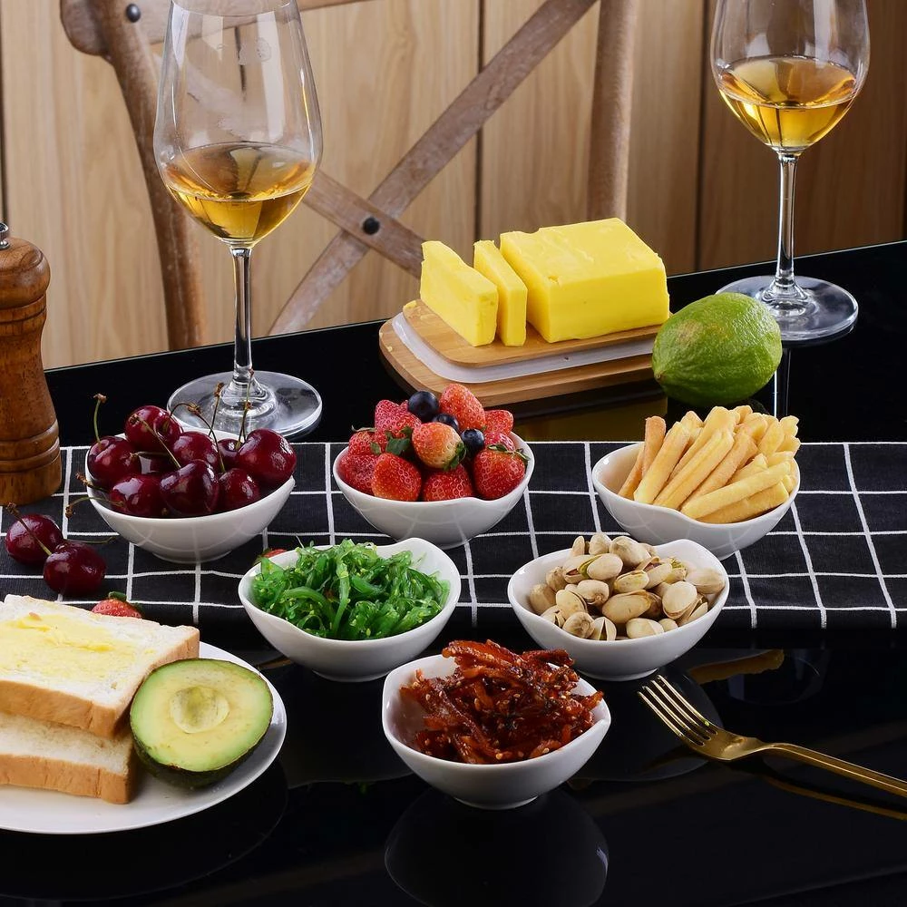 4.3 in. White Ceramic Ramekins Serving Bowls for Creme Brulee (Set of 6) by MALACASA 2 4.3 in. White Ceramic Ramekins Serving Bowls for Creme Brulee (Set of 6) by MALACASA - Image 2