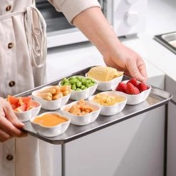 3 in. White Porcelain Ramekins Serving Bowls for Creme Brulee (Set of 12) by MALACASA -Cheap Bakeware Store white malacasa ramekins ramekin dish 018 44 1000