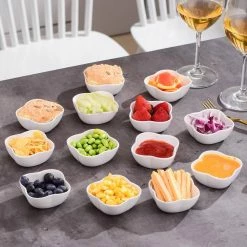 3 in. White Porcelain Ramekins Serving Bowls for Creme Brulee (Set of 12) by MALACASA -Cheap Bakeware Store white malacasa ramekins ramekin dish 018 fa 1000