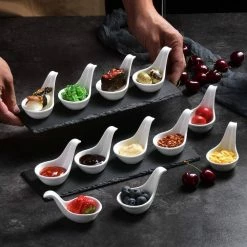 3.75 in. Porcelain White Ramekins Souffle Dishes(Set of 12) by MALACASA -Cheap Bakeware Store white malacasa ramekins ramekin dish 022 44 1000