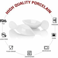 4.5 in. White Porcelain Ramekins Souffle Dishes Serving Bowls (Set of 12) by MALACASA -Cheap Bakeware Store white malacasa ramekins ramekin dish 024 4f 1000