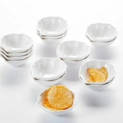 3.5 in. Porcelain White Ramekins Souffle Dishes Serving Bowls by MALACASA -Cheap Bakeware Store white malacasa ramekins ramekin dish 031 1f 1000
