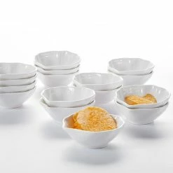 3.5 in. Porcelain White Ramekins Souffle Dishes Serving Bowls by MALACASA -Cheap Bakeware Store white malacasa ramekins ramekin dish 031 31 1000