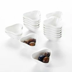3 in. White Porcelain Ramekins Souffle Dishes Serving Bowls (Set of 16) by MALACASA -Cheap Bakeware Store white malacasa ramekins ramekin dish 032 31 1000