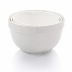 Everyday 3-Piece Ceramic Mixing Bowl Set in White by MARTHA STEWART -Cheap Bakeware Store white mixing bowls 985117303m c3 1000