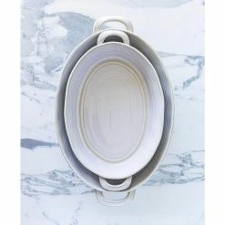 2-Piece Oval Stoneware Baker Set by Over and Back -Cheap Bakeware Store white over and back bakeware sets 928804 fa 1000