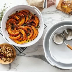 3-Piece Round Porcelain Bakeware Set by Over and Back -Cheap Bakeware Store white over and back bakeware sets 937325 76 1000