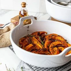 3-Piece Round Porcelain Bakeware Set by Over and Back -Cheap Bakeware Store white over and back bakeware sets 937325 fa 1000