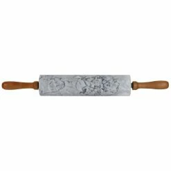 Marble Rolling Pin White with Wooden Rest by Home Basics 10 Marble Rolling Pin White with Wooden Rest by Home Basics -Cheap Bakeware Store white rolling pins hdc50358 4f 1000