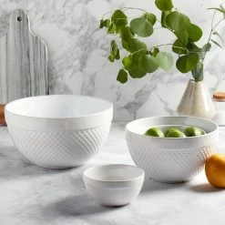 4-Piece Mixing Bowls Hobnail White by Tabletops Gallery -Cheap Bakeware Store white tabletops gallery mixing bowls ttu e1650 ec fa 1000