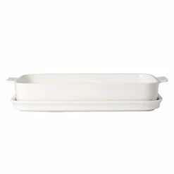 Clever Cooking 2-Piece 13.25 in. Rectangular Casserole Dish with Lid by Villeroy & Boch -Cheap Bakeware Store white villeroy boch bakeware sets 1360216202 4f 1000